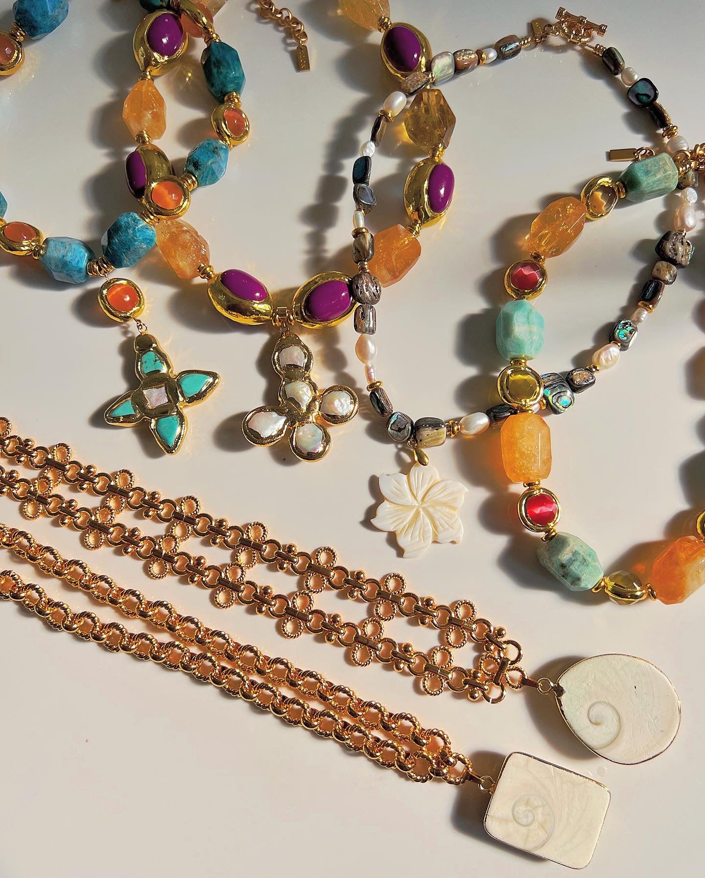 Teardrop Shiva Shell Necklace