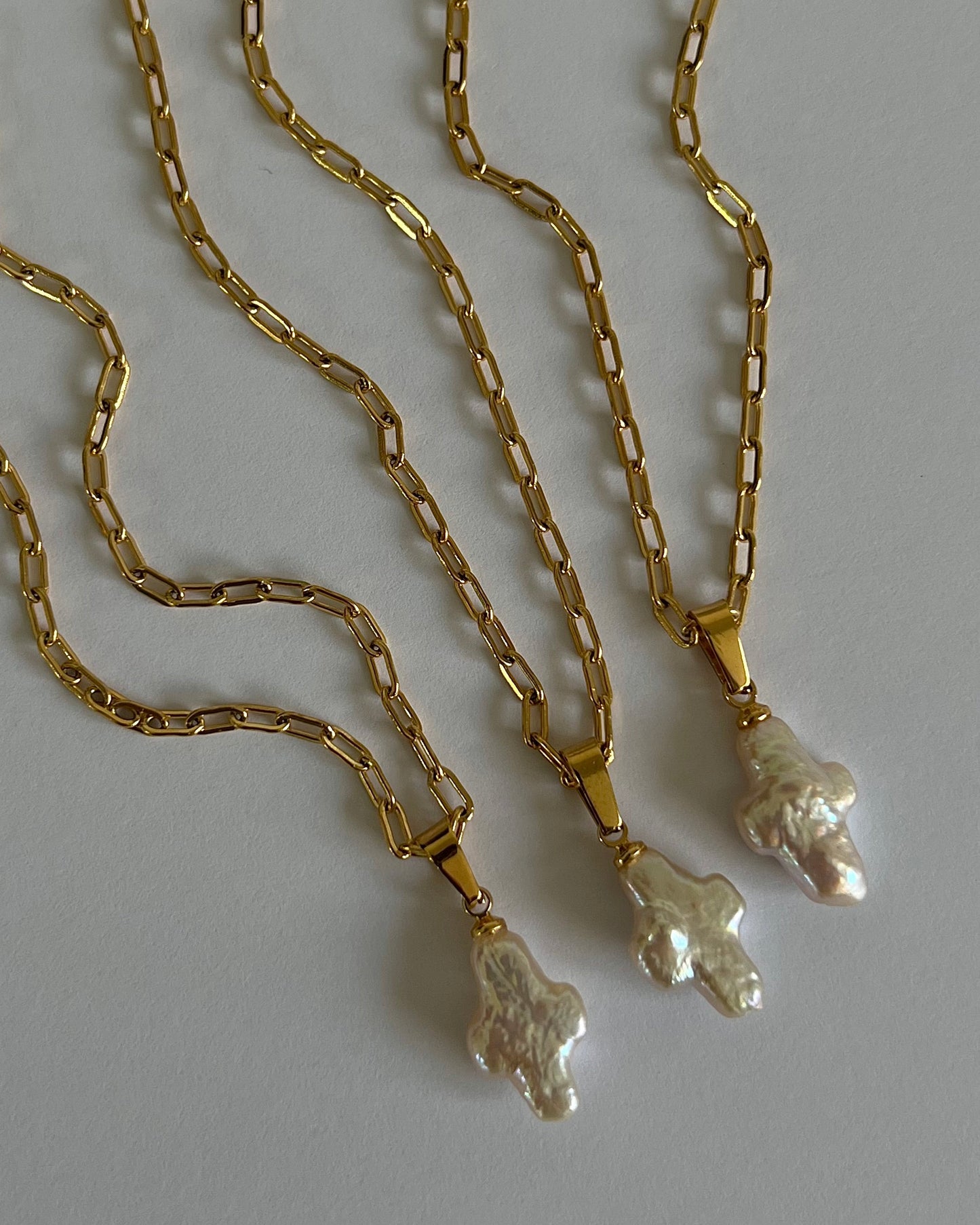 Pearl cross necklace