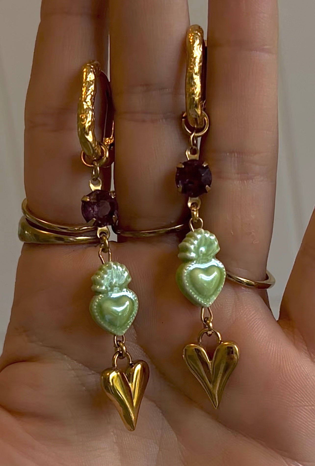 Sacred Hearts earrings