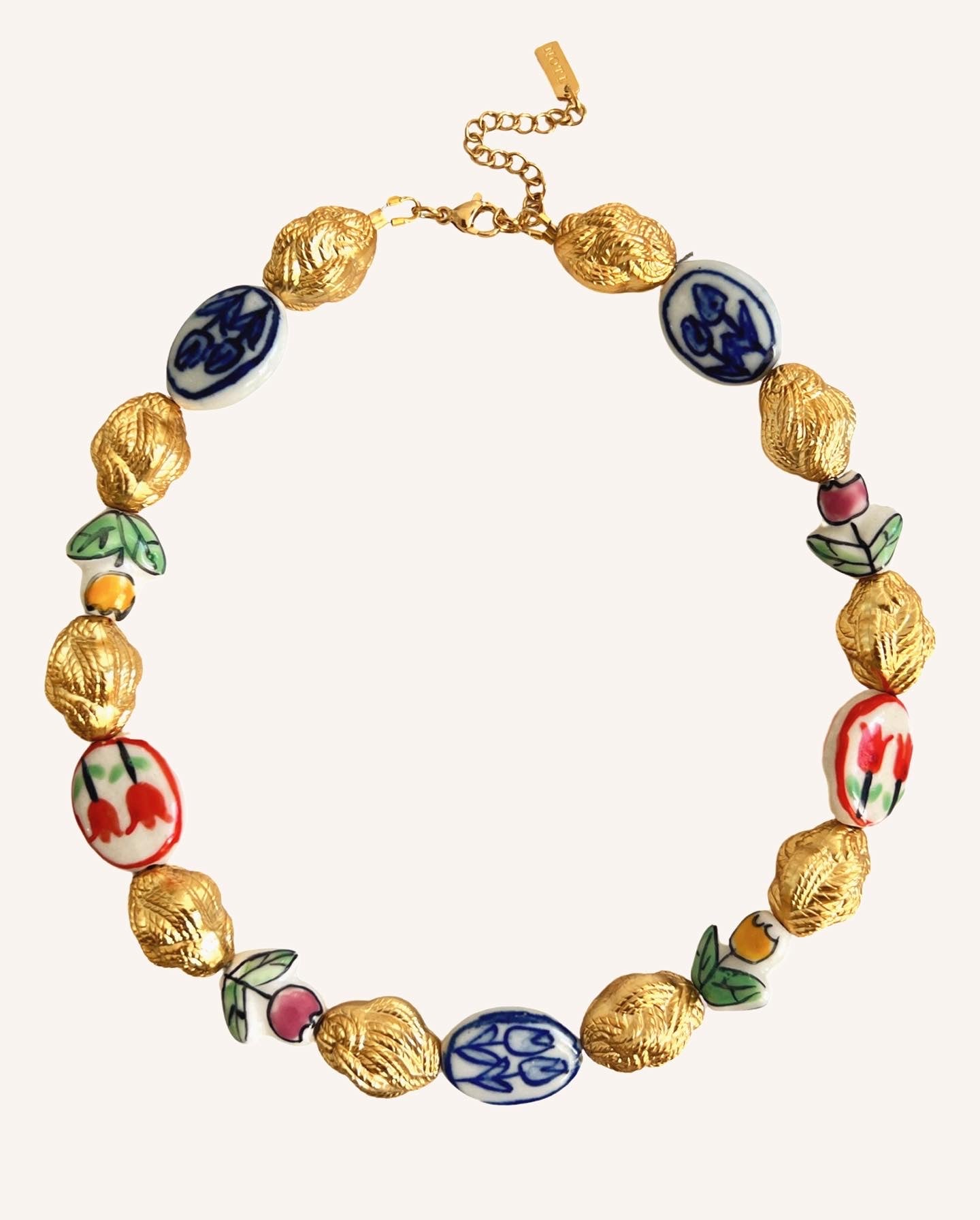 Ceramic beaded choker