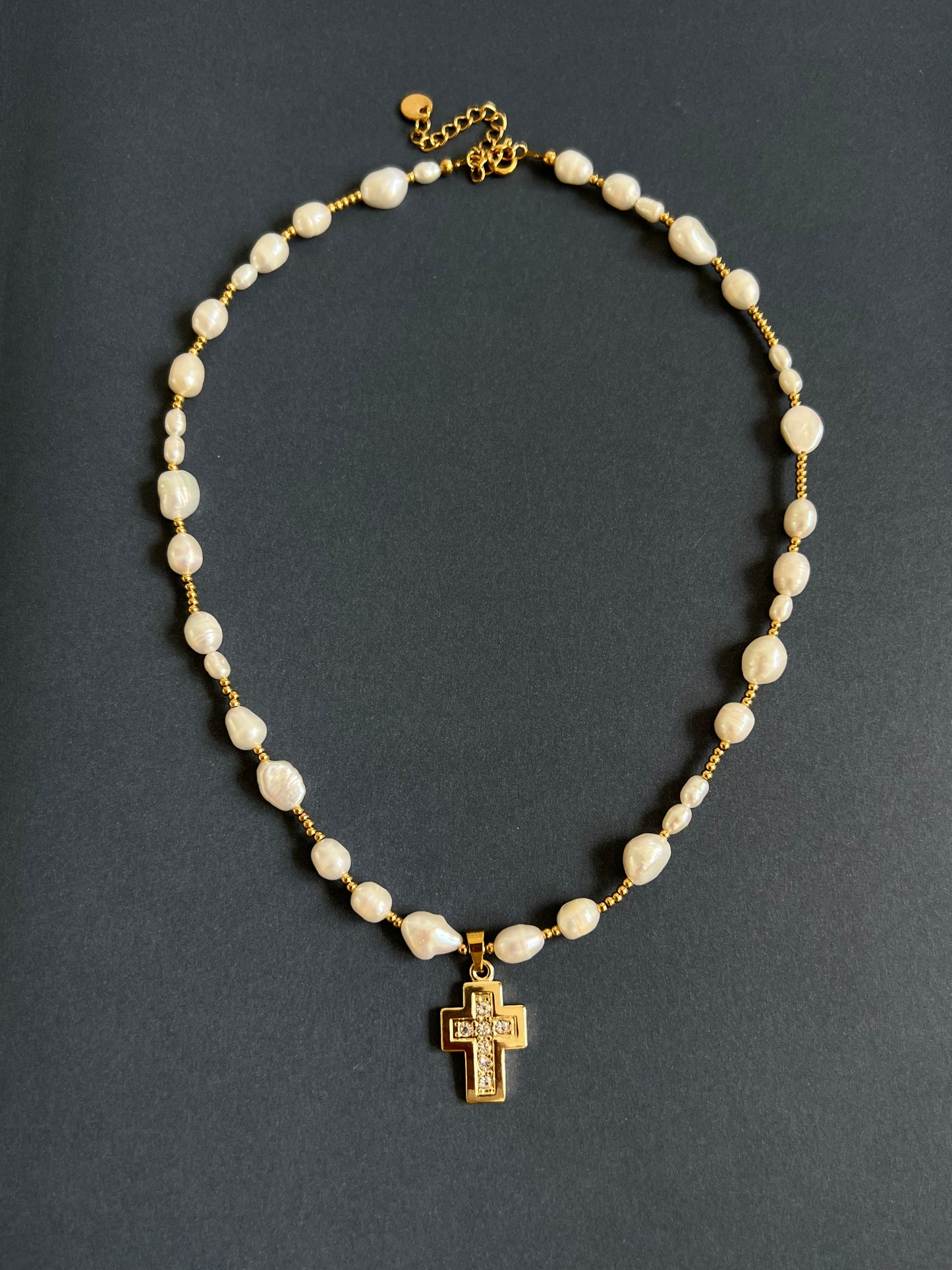 Freshwater Pearl necklace with charms