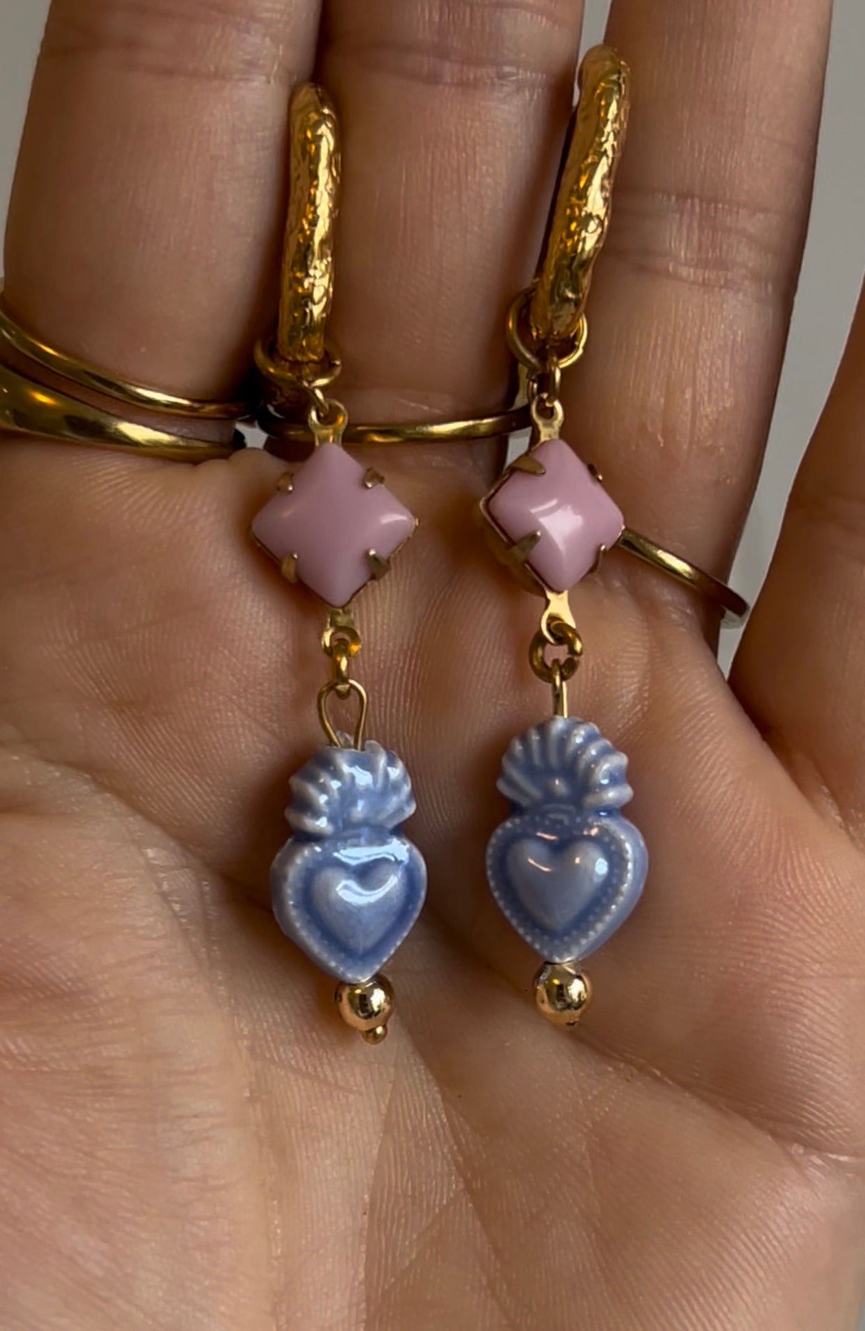 Sacred Hearts earrings