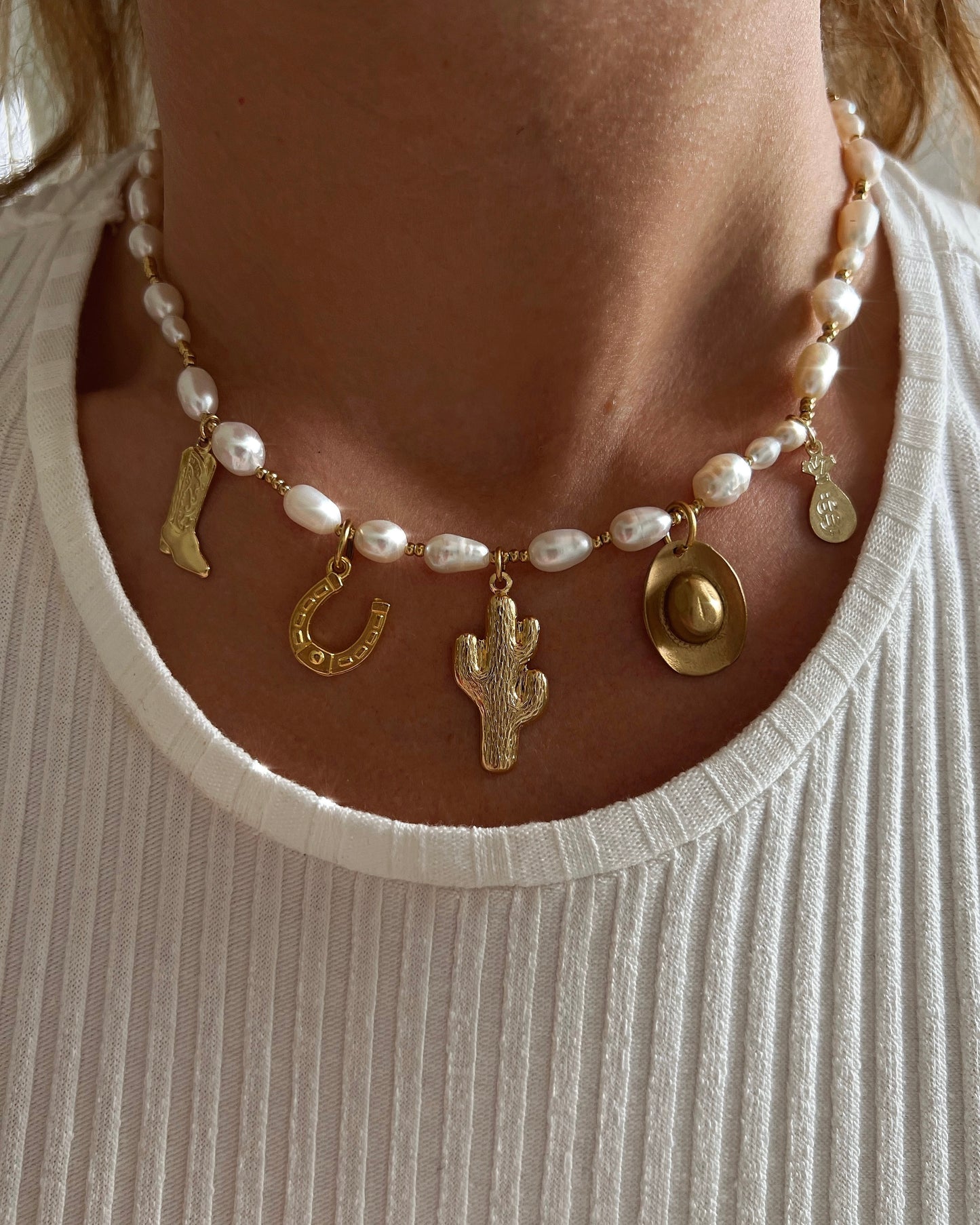 Cowgirl Pearl necklace