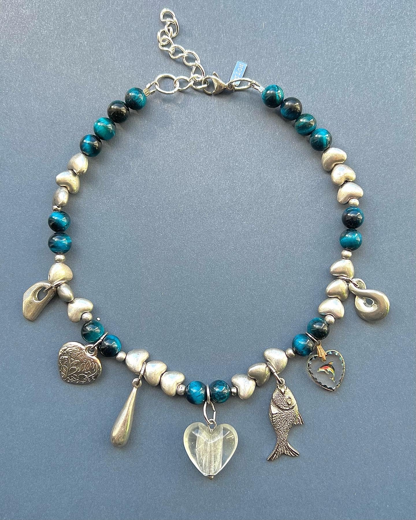 Vintage charm necklace 016