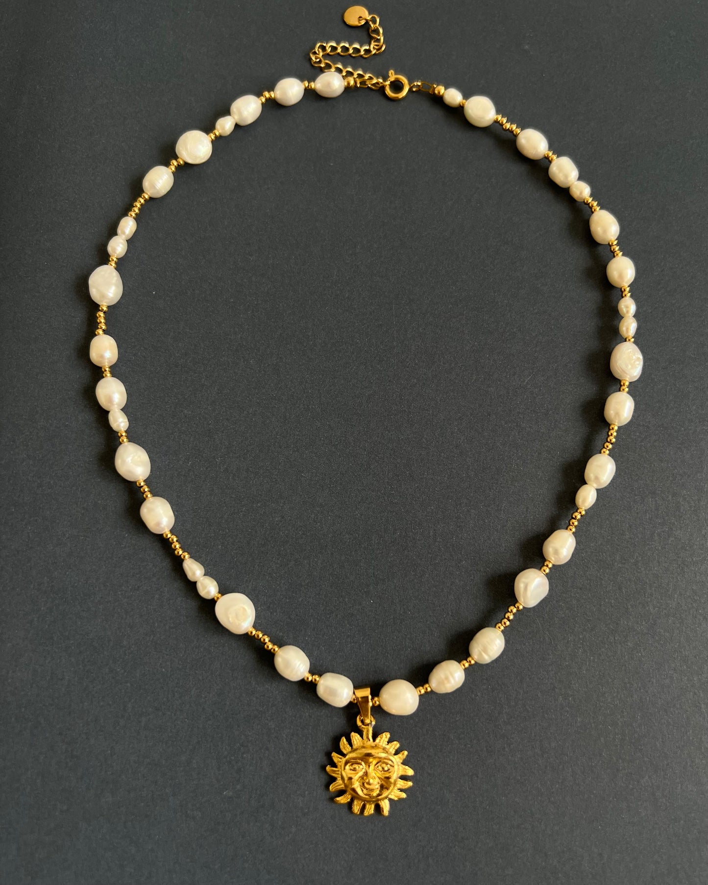Freshwater Pearl necklace with charms