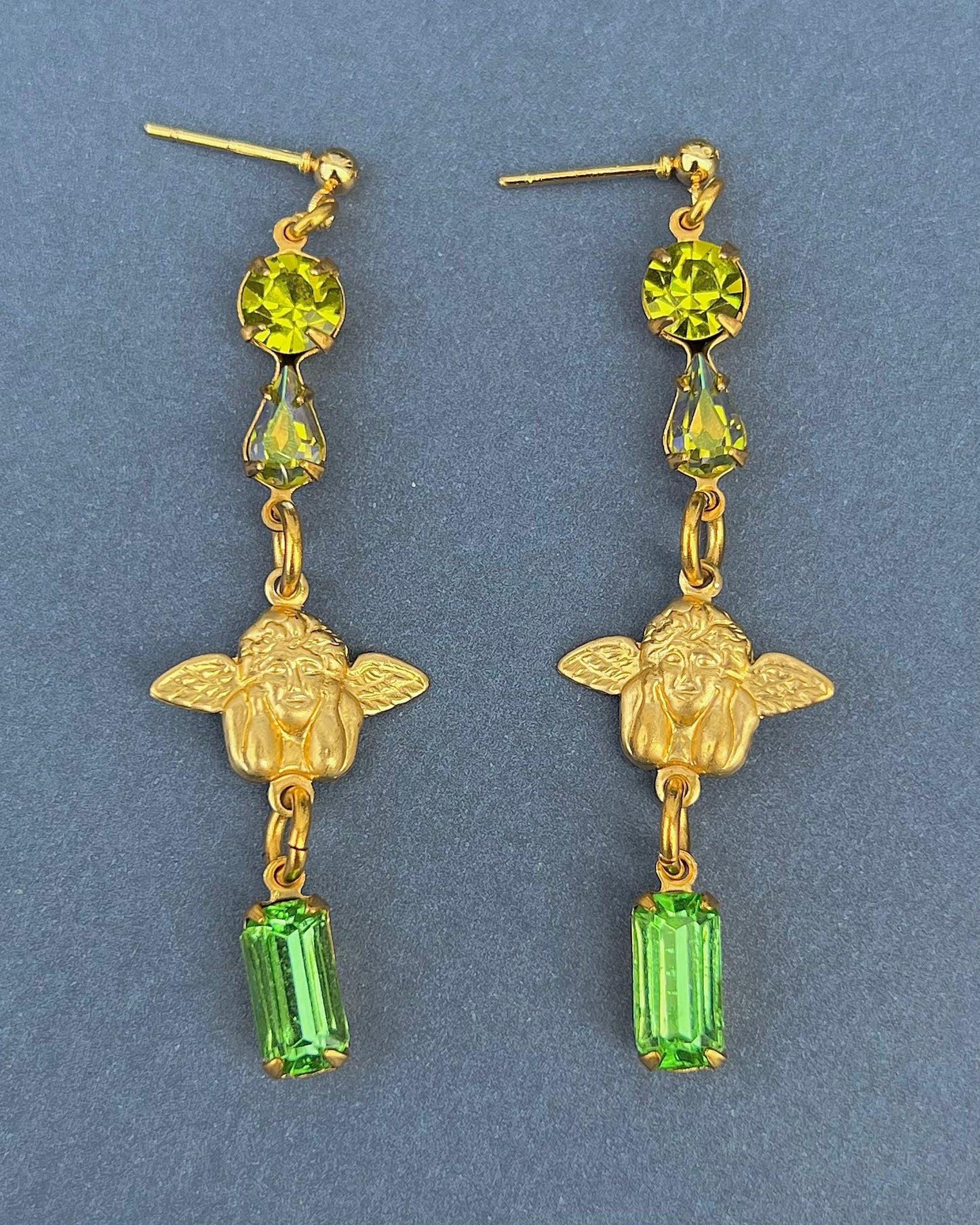 Green Angel Earrings