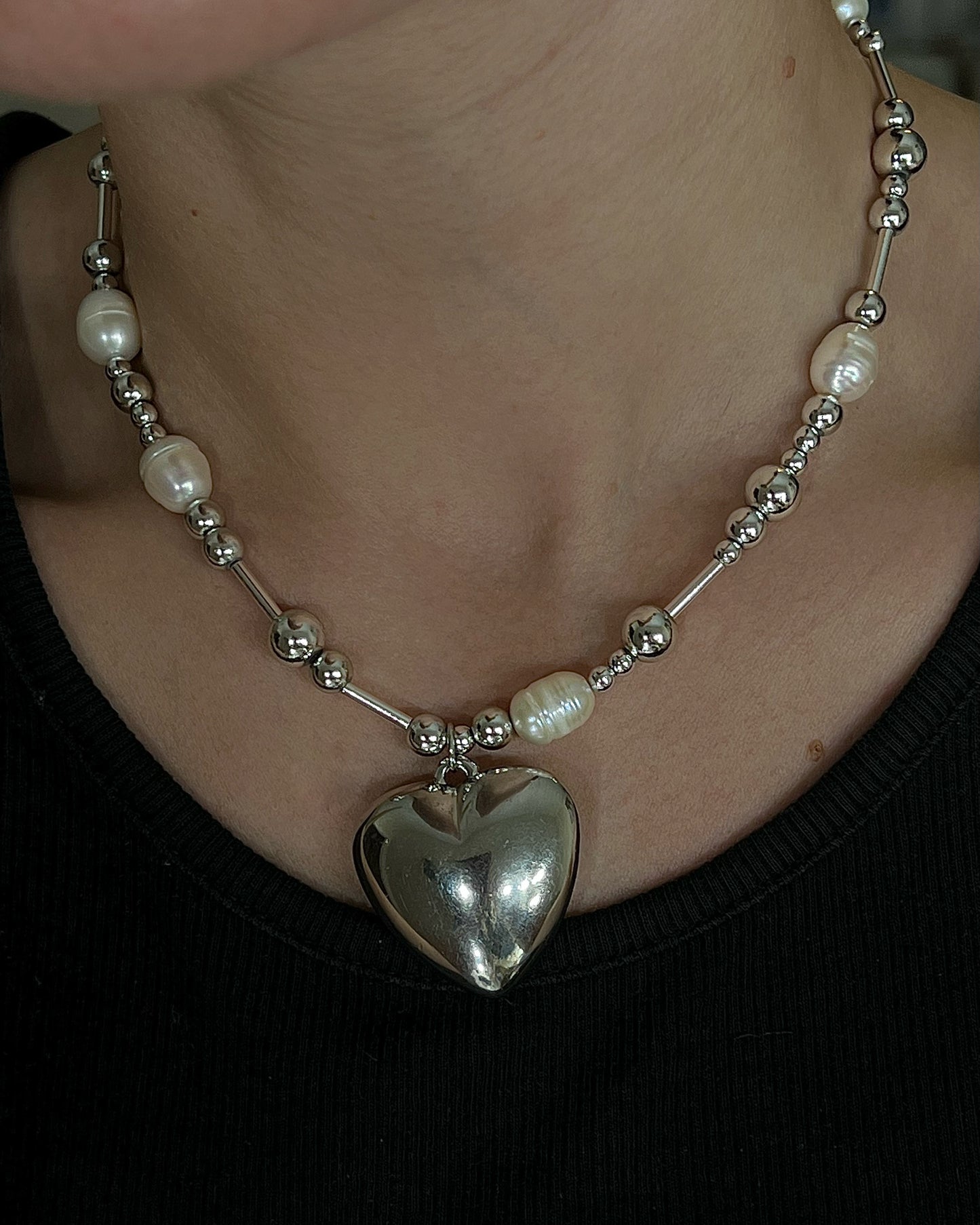 Big Puffy Heart necklace