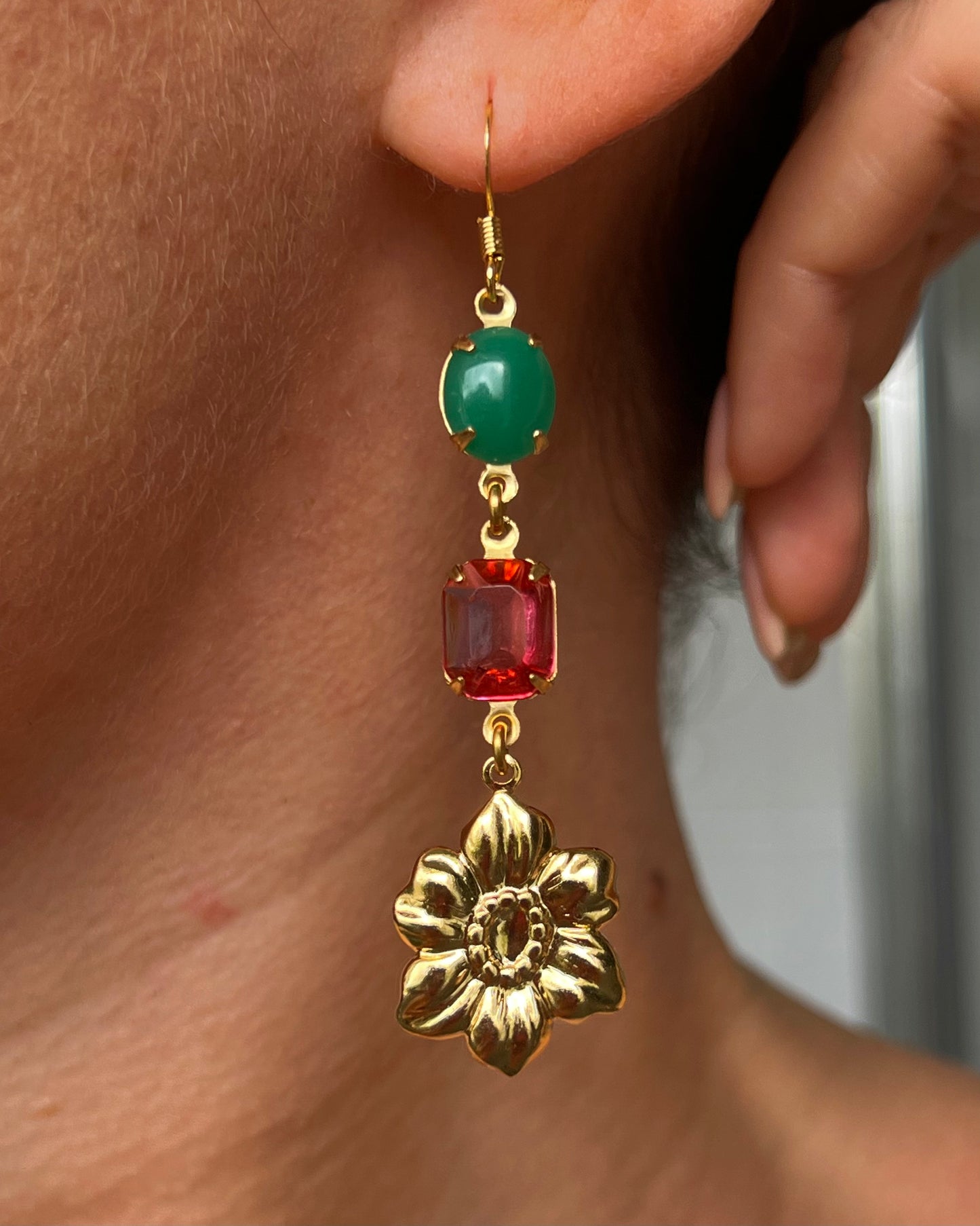 Flower earrings