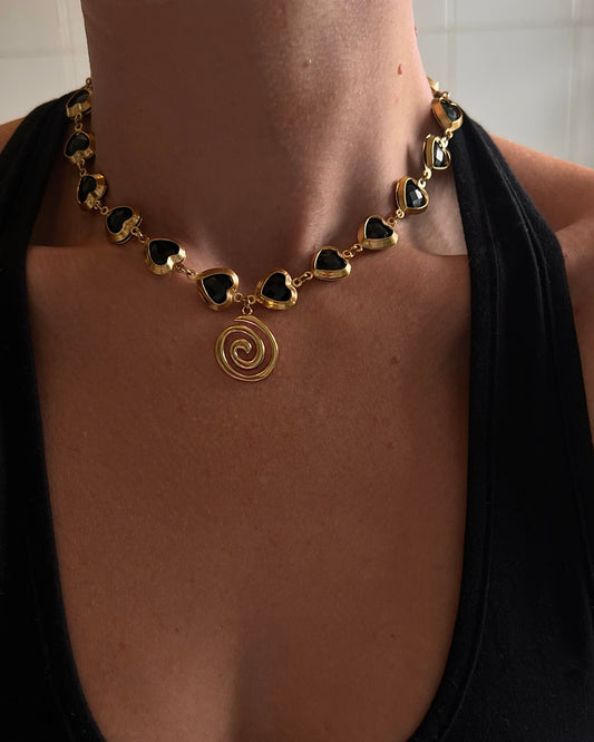 Swirled Heart Necklace