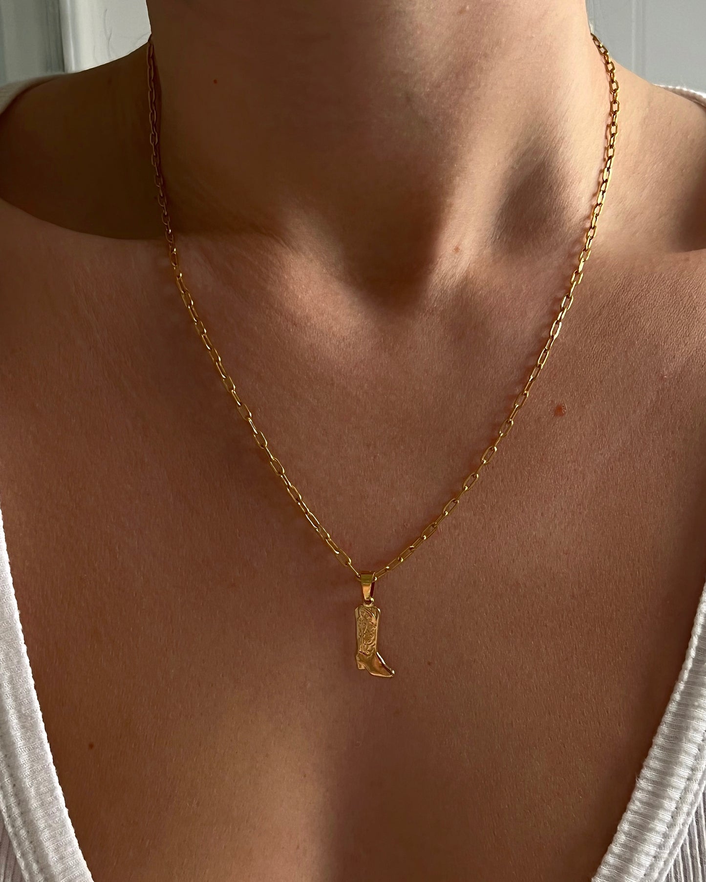 Cowgirl Bootie necklace
