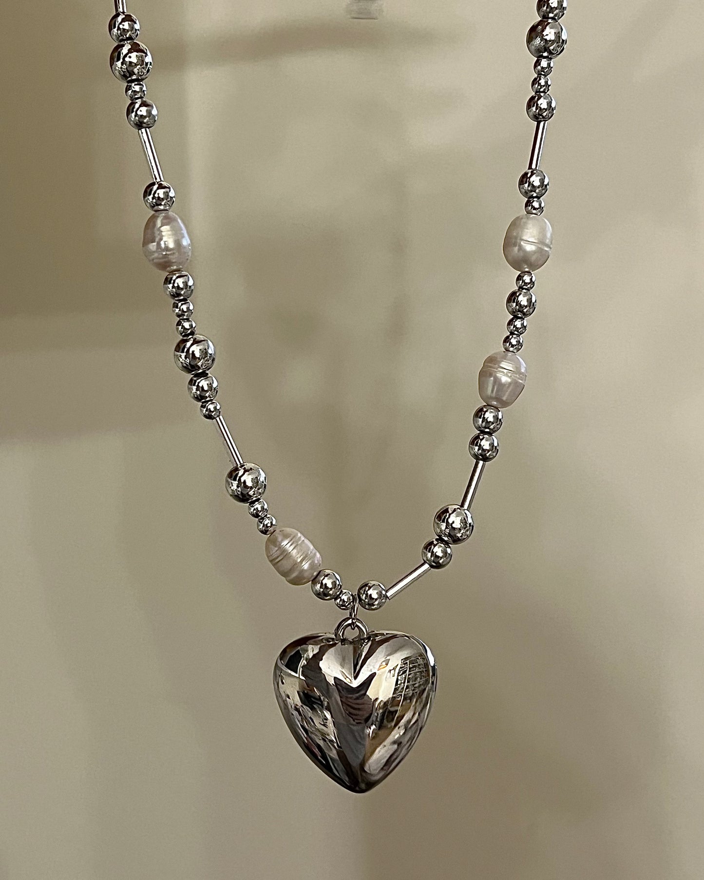 Big Puffy Heart necklace