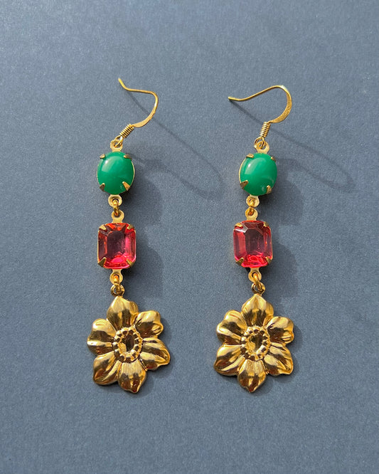 Flower earrings
