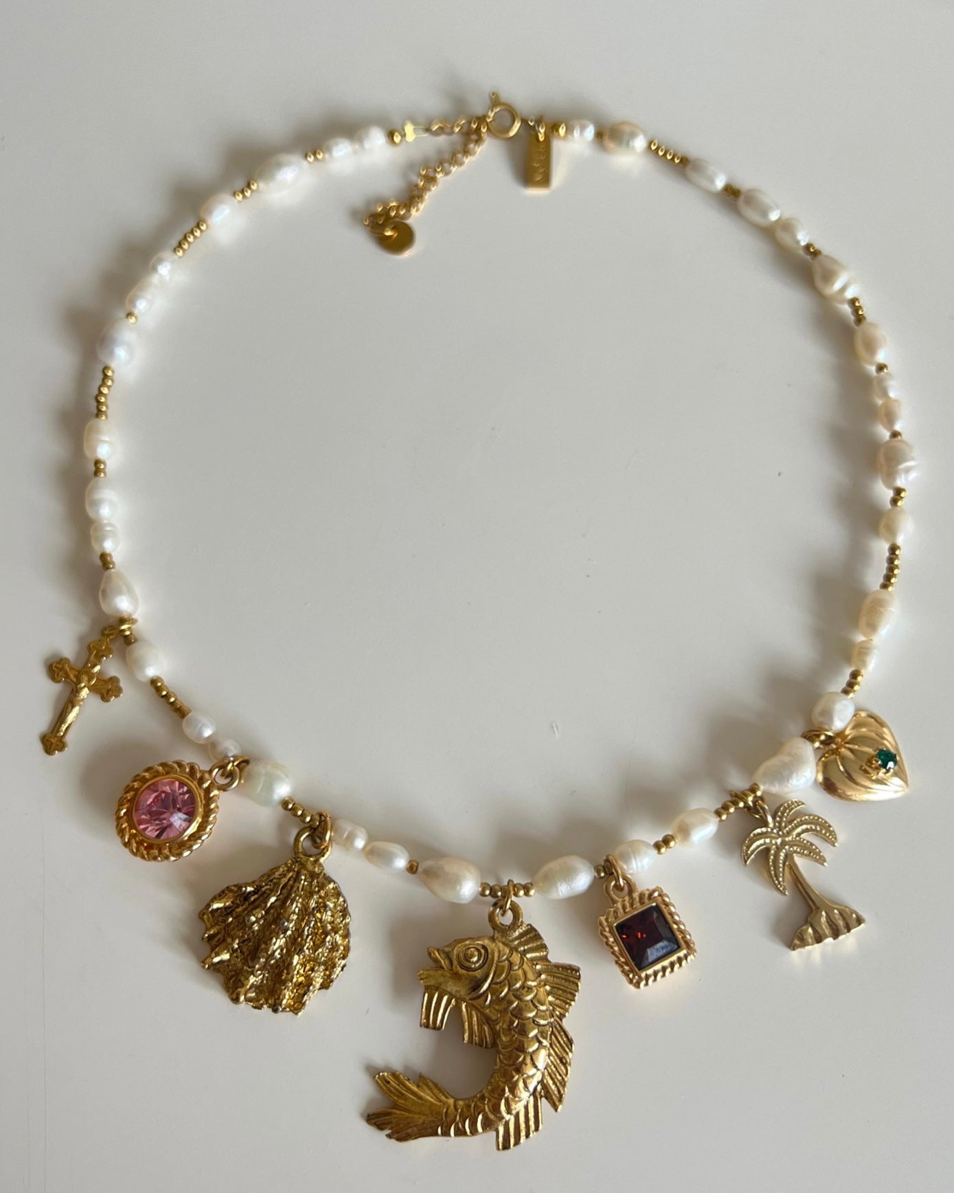 Vintage charm necklace 003