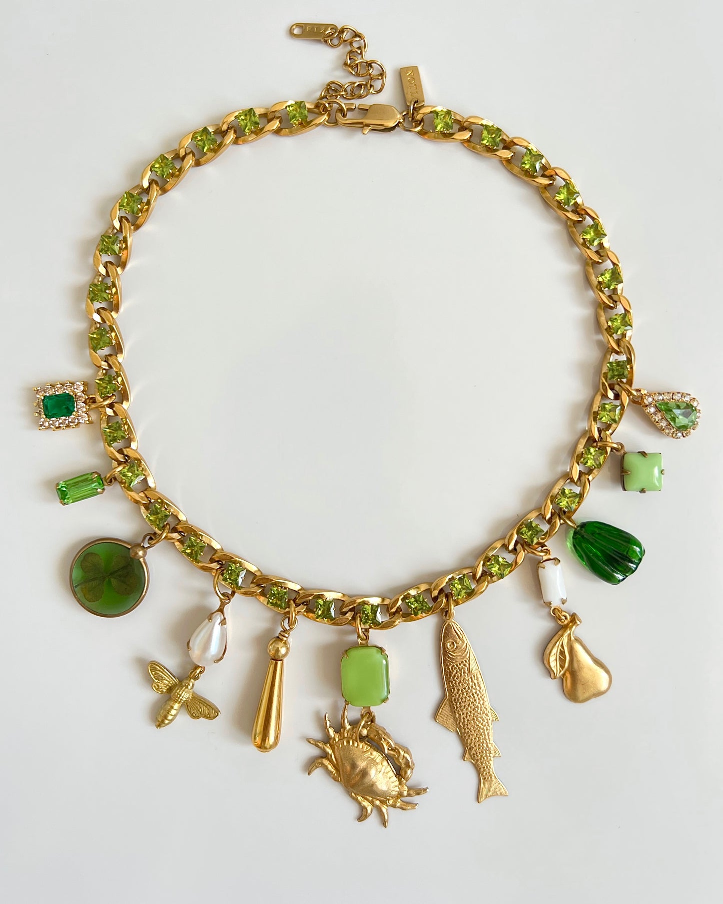Vintage charm necklace 008