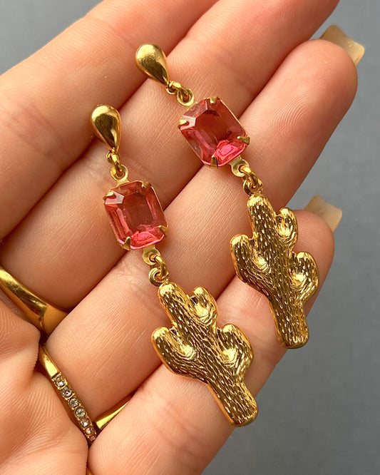 Cactus earrings