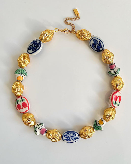 Ceramic beaded choker