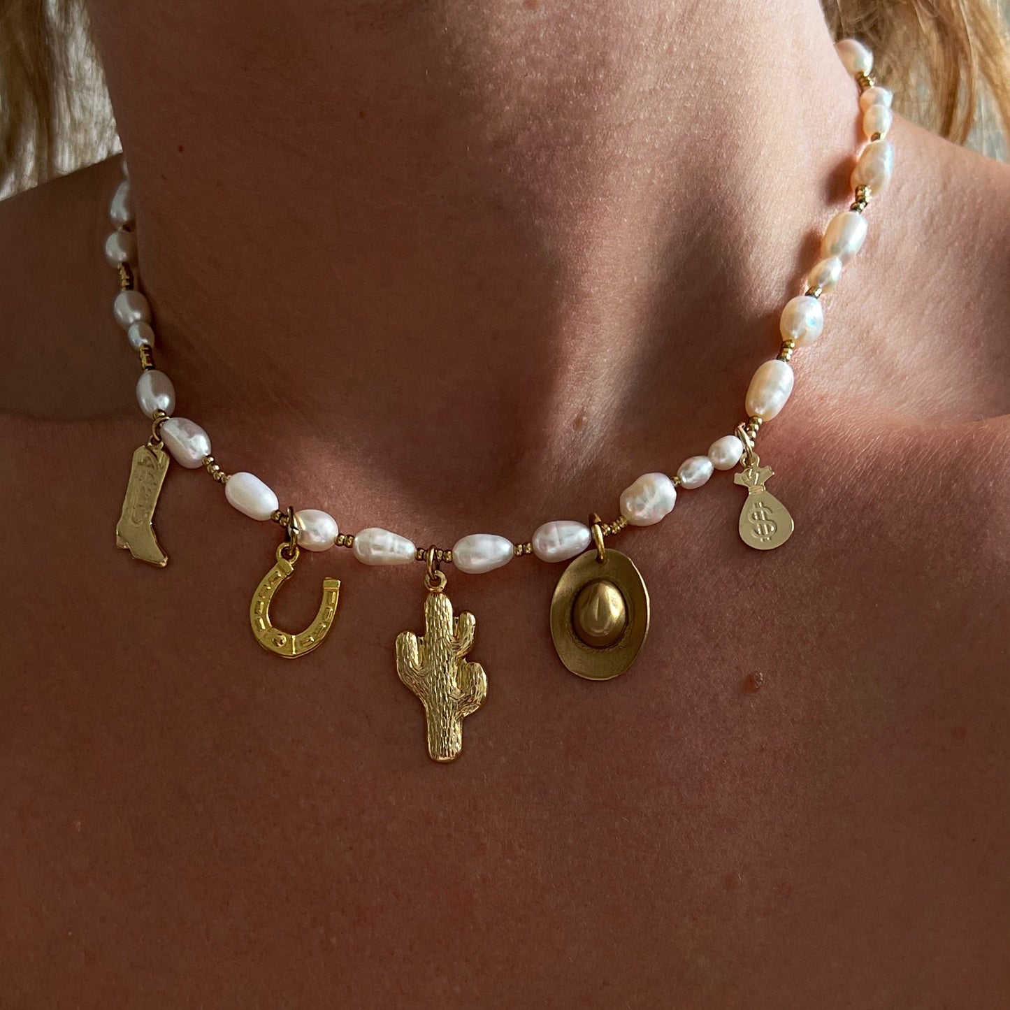 Cowgirl Pearl necklace