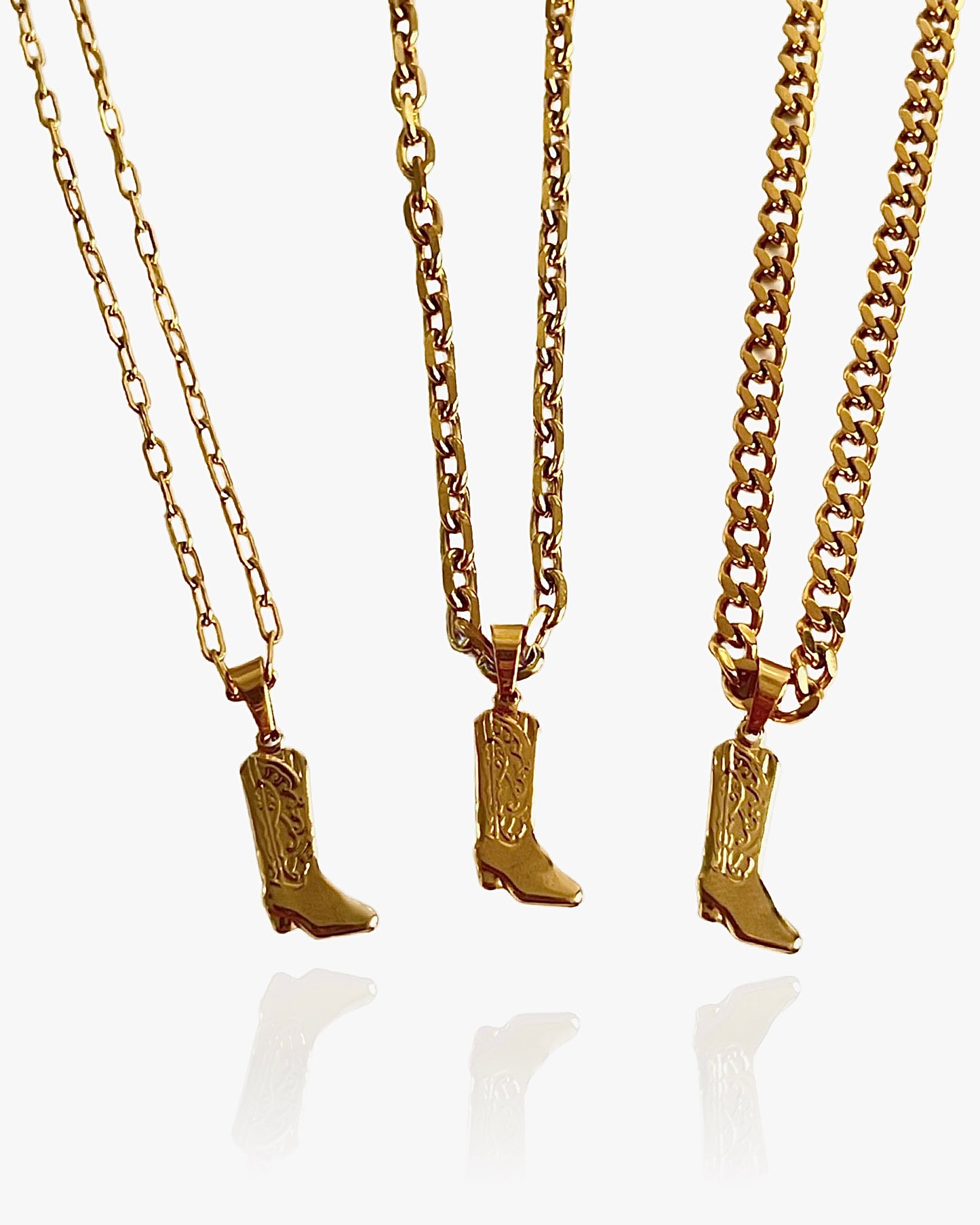 Cowgirl Bootie necklace