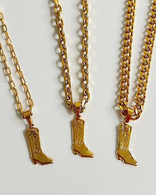 Cowgirl Bootie necklace