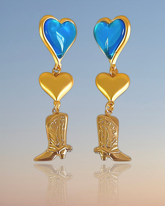 Cowgirl heart Earrings