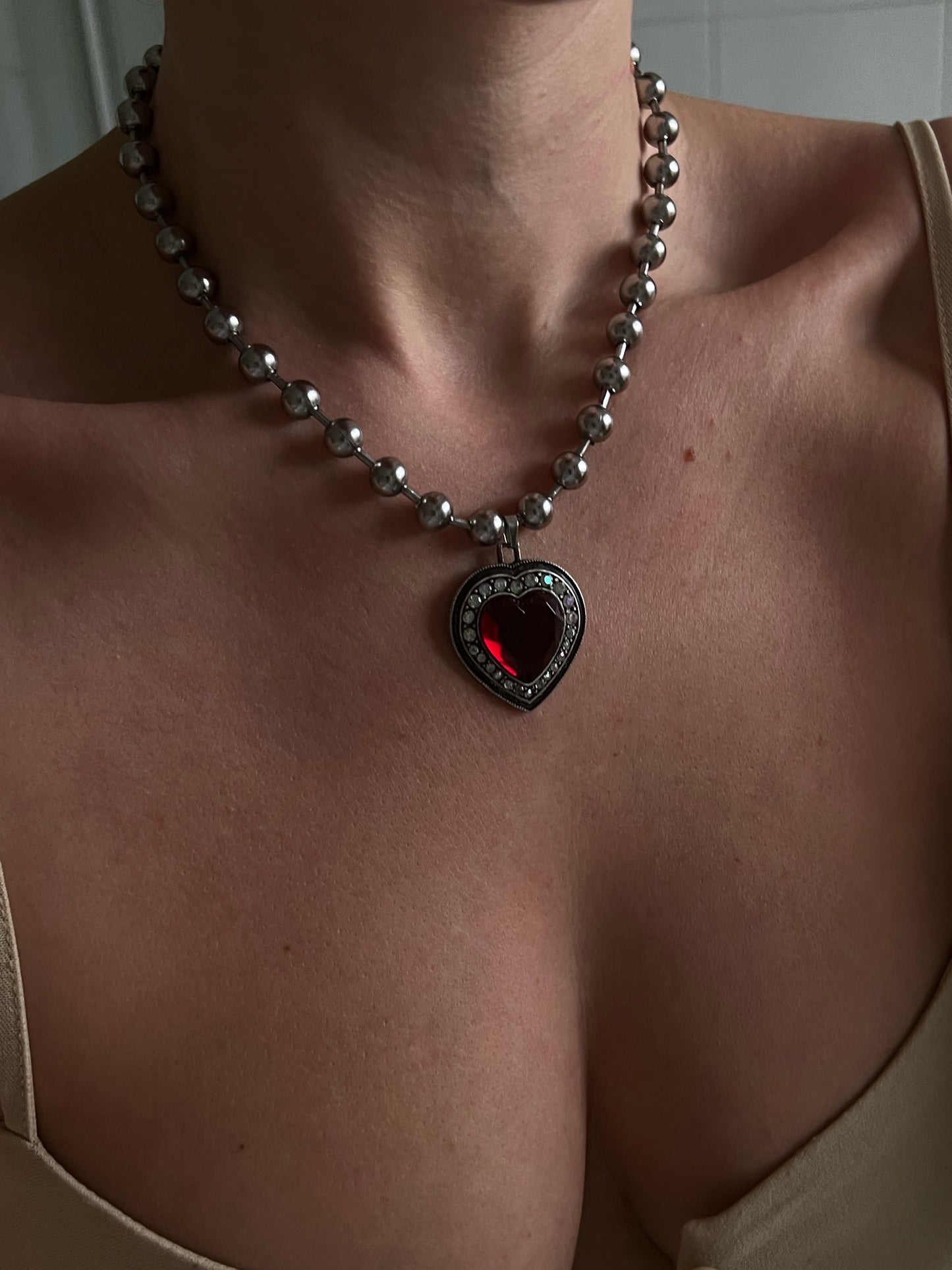 Silver Ball Necklaces