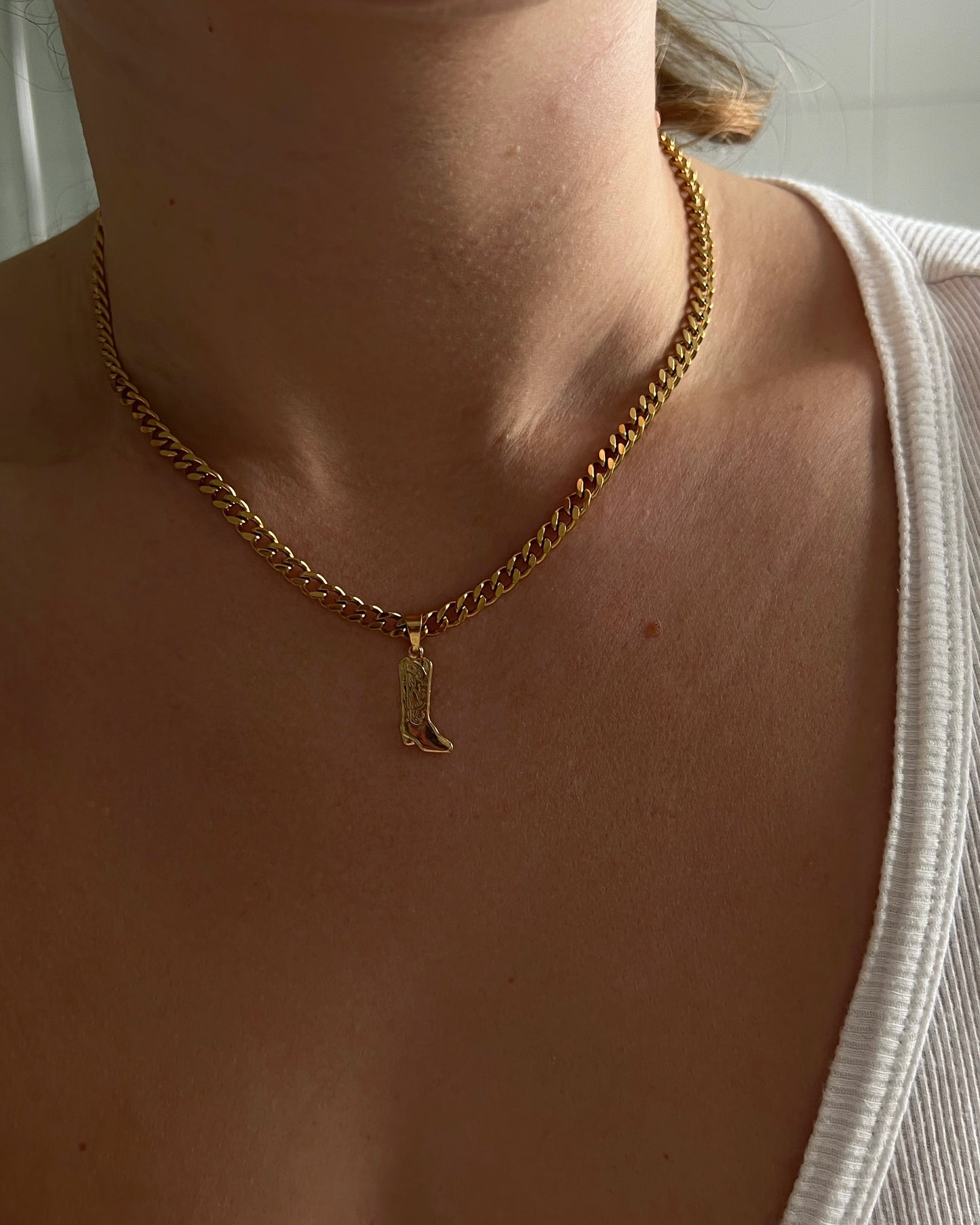 Cowgirl Bootie necklace