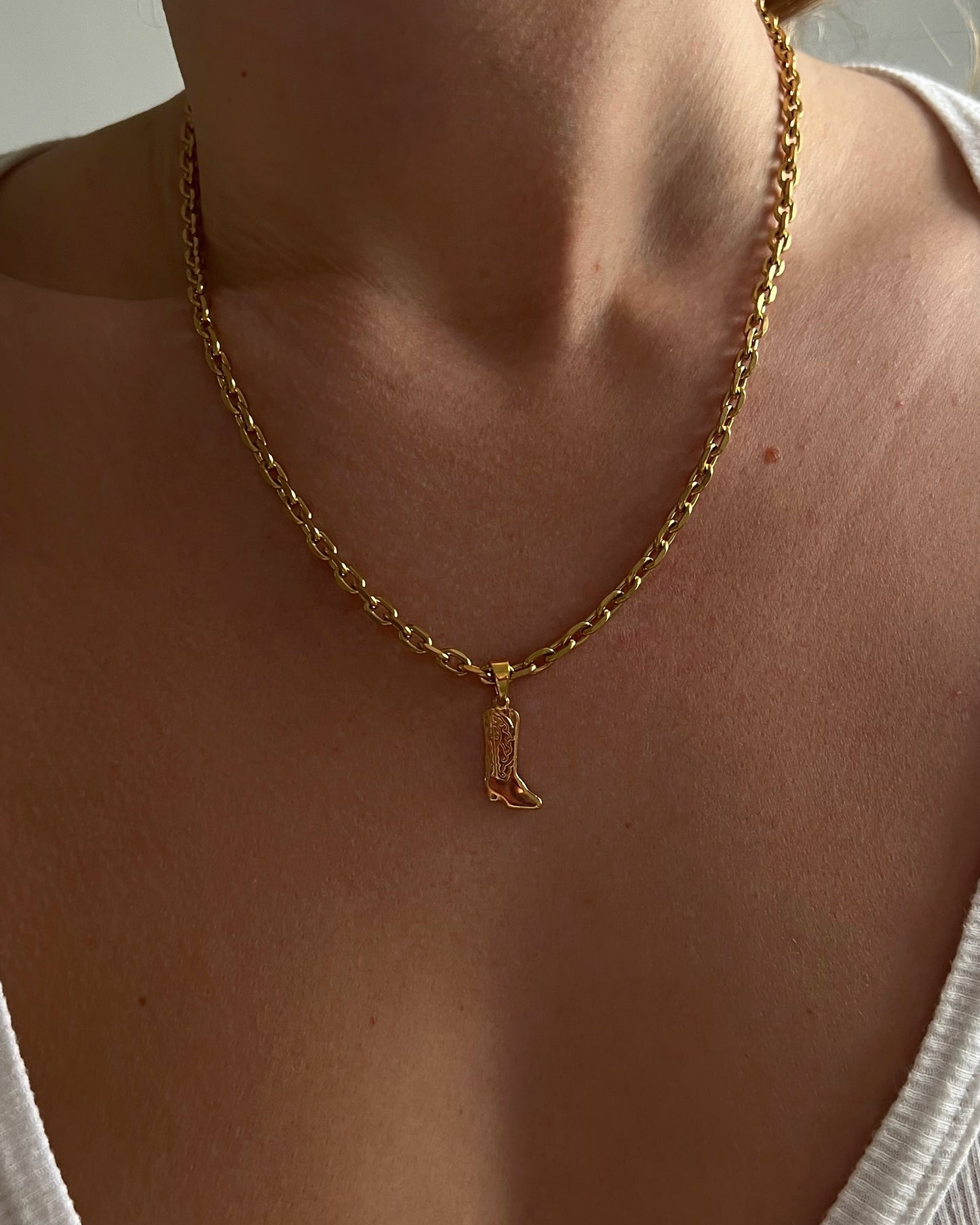 Cowgirl Bootie necklace