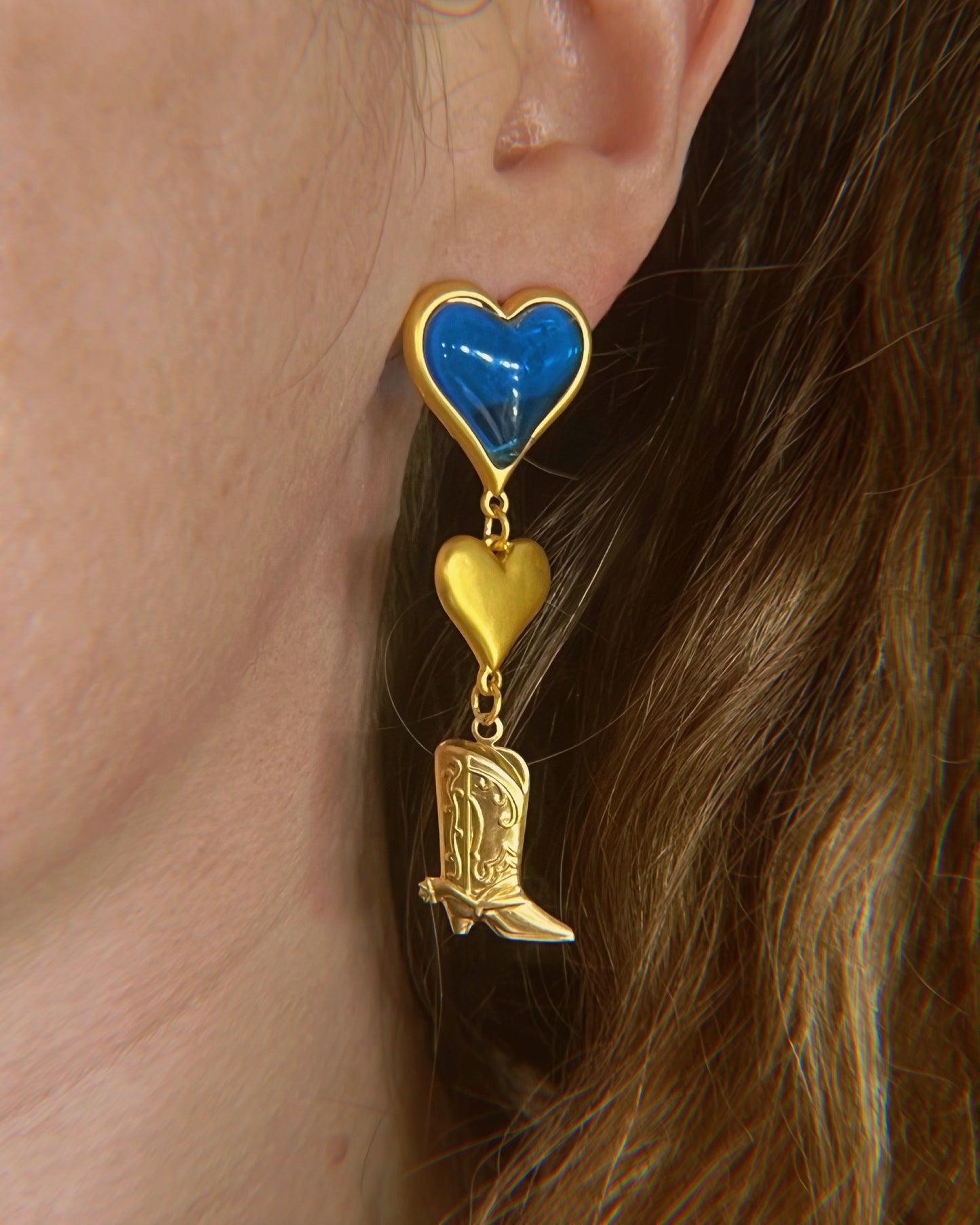 Cowgirl heart Earrings