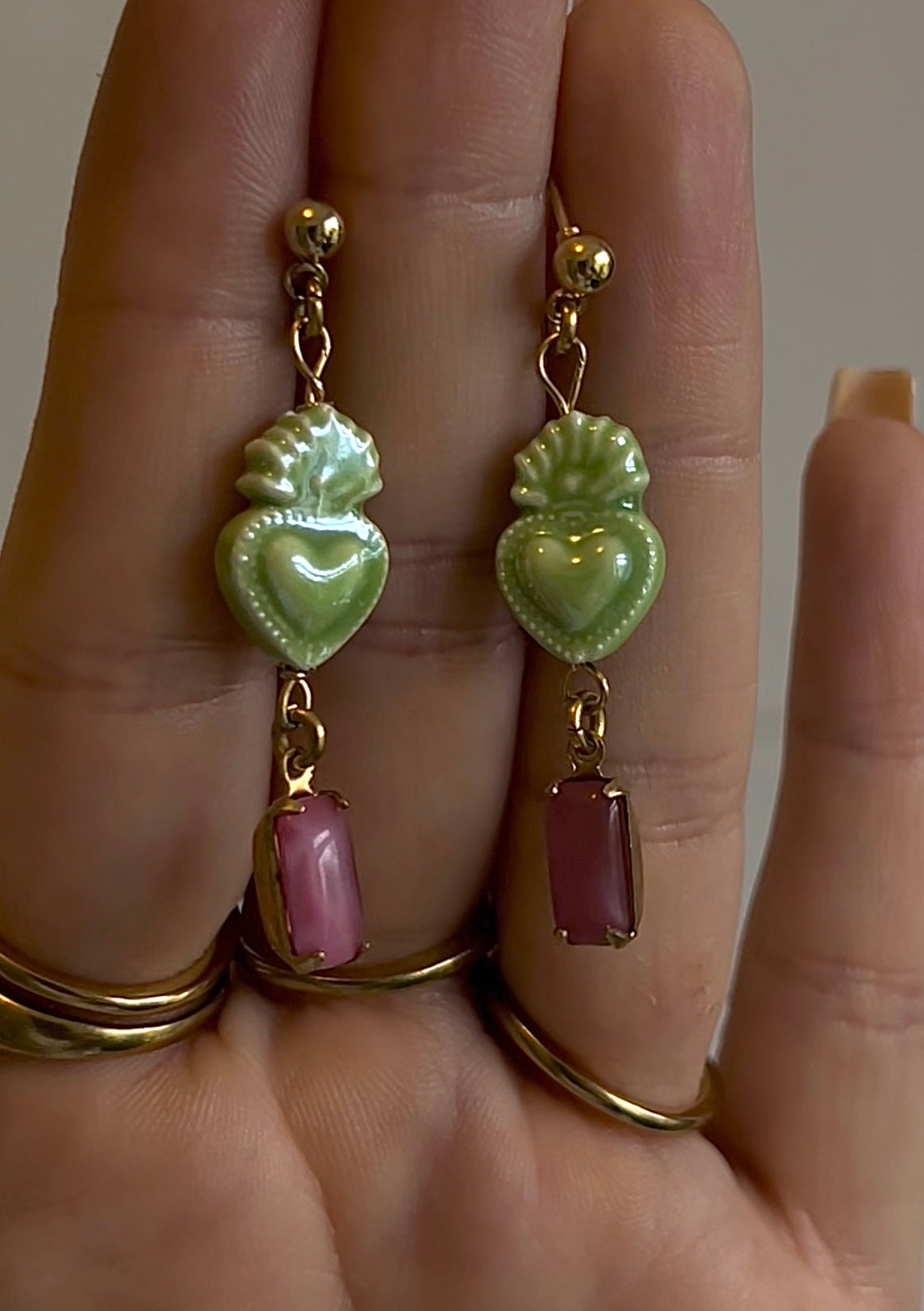 Sacred Hearts earrings